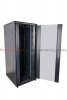 Szafa RACK 19 stojąca 42U 600x800 drzwi blacha/szkło, czarna